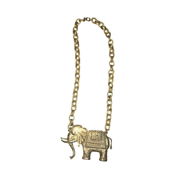Louis Giusti Elephant Necklace - African Tribal Vintage - Picture 2 of 2